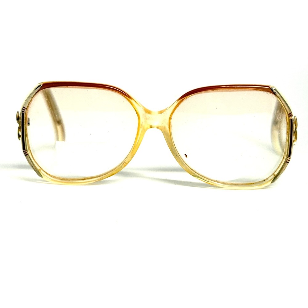 Vintage Marine Irresistible Eyeglasses Amber Gold Tone Butterfly Frames 24267